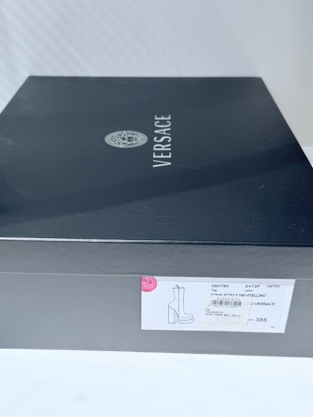 Versace Tan Platform Boots - Picture 8 of 9